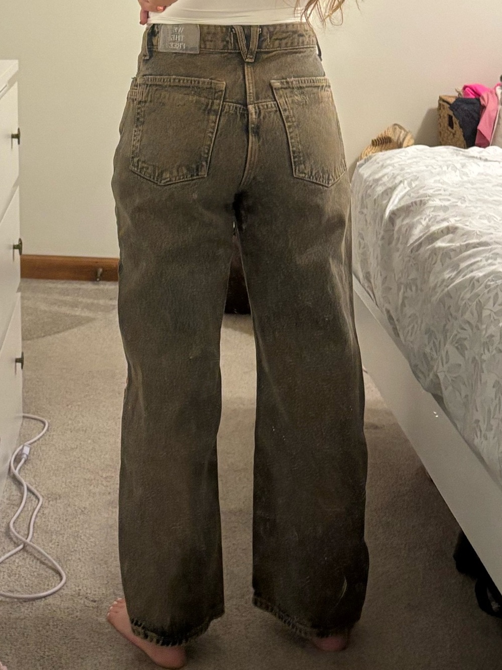 FREE PEOPLE We The Free Deep Trance Dropped Boyfriend Jeans - Picture 5 of 7